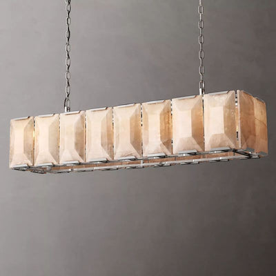 Hewson Calcite Rectangular Chandelier 55"