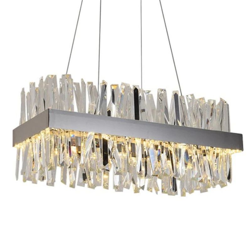 Monix Rectangular Crystal Chandelier