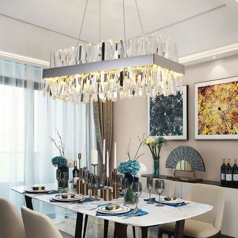 Monix Rectangular Crystal Chandelier