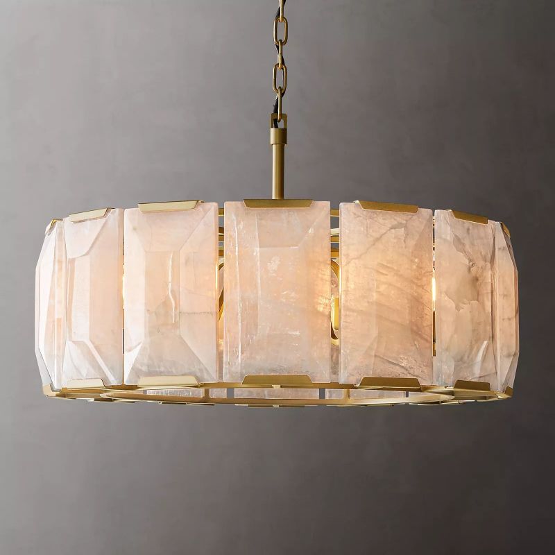 Hewson Calcite Round Chandelier 31"