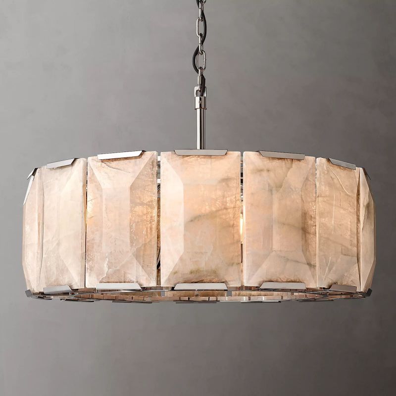 Hewson Calcite Round Chandelier 31"