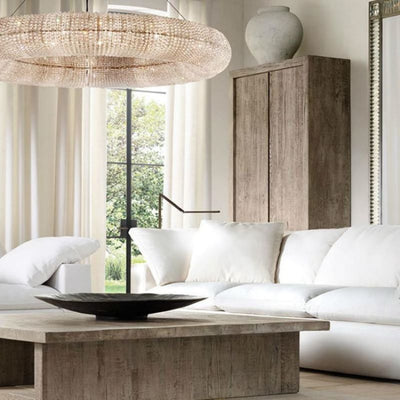 Lora Crystal Round Chandelier 41"