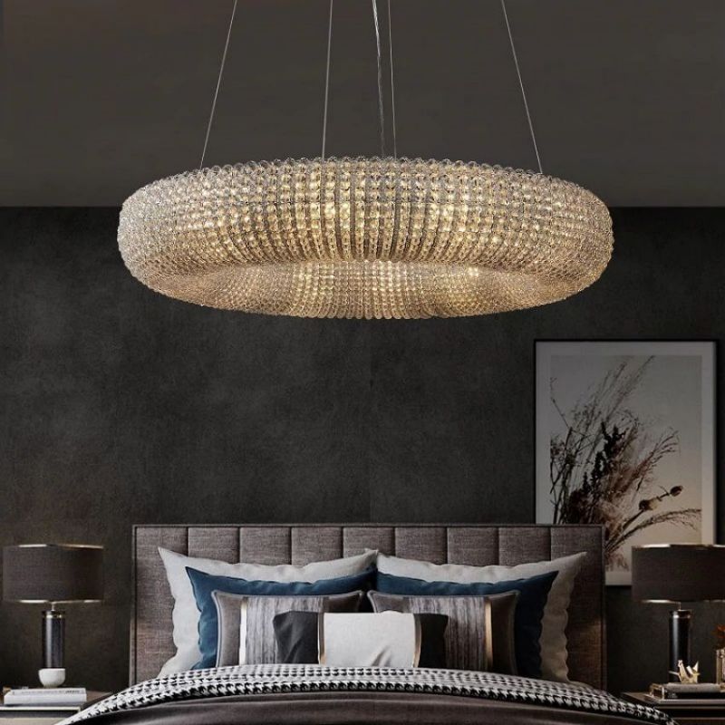 Lora Crystal Round Chandelier 32"