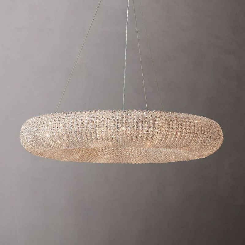 Lora Crystal Round Chandelier 41"