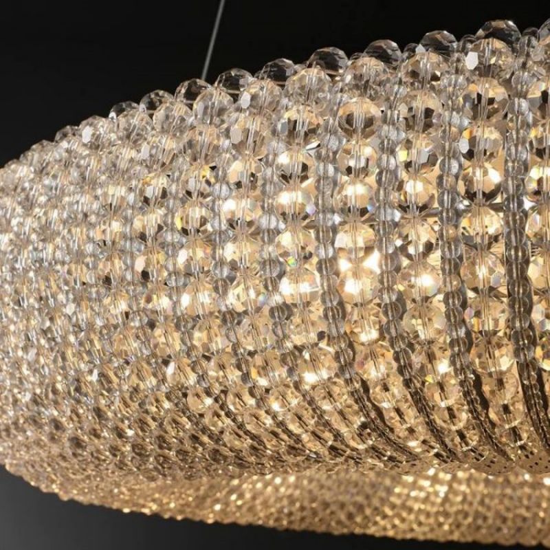 Lora Crystal Round Chandelier 41"