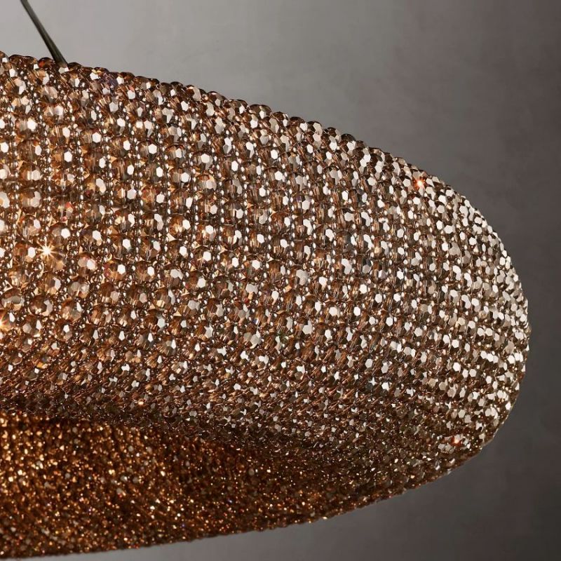 Lora Crystal Round Chandelier 41"