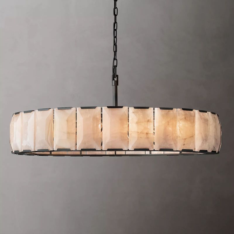 Hewson Calcite Round Chandelier 60"