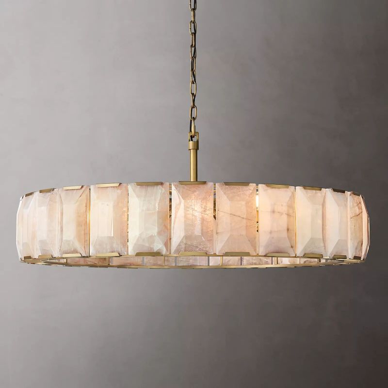 Hewson Calcite Round Chandelier 60"