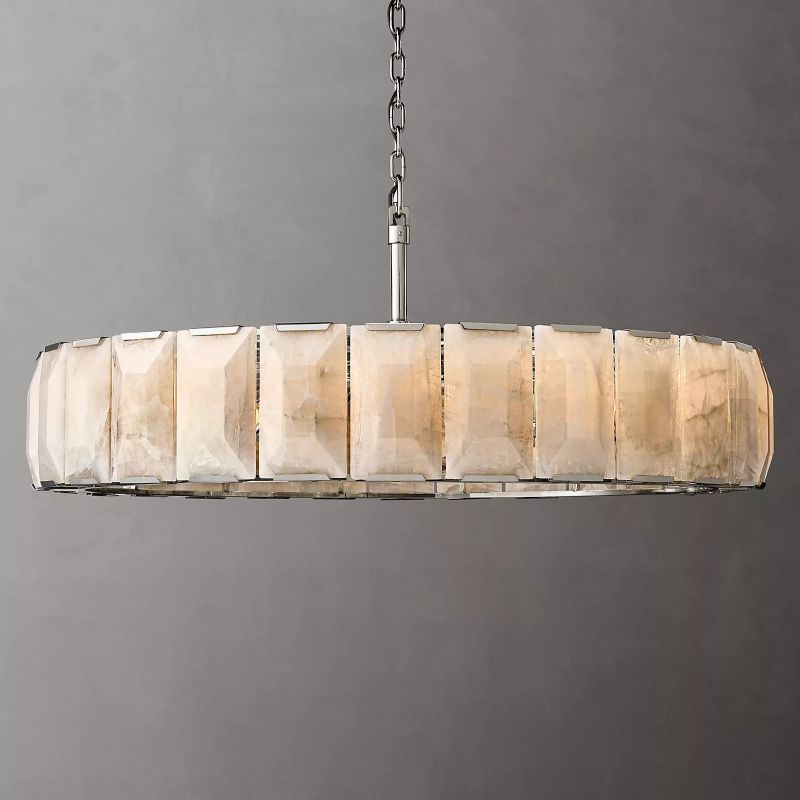 Hewson Calcite Round Chandelier 60"