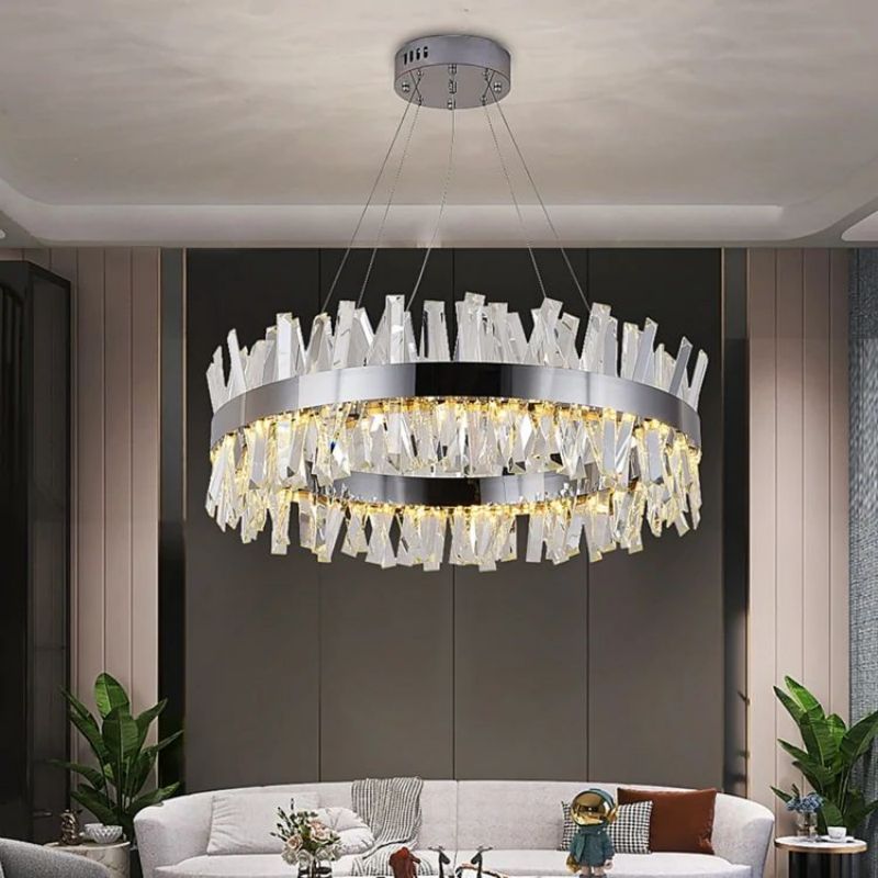 Monix Round Crystal Chandelier