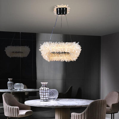 Primary Crystal Cluster Square Modern Chandelier