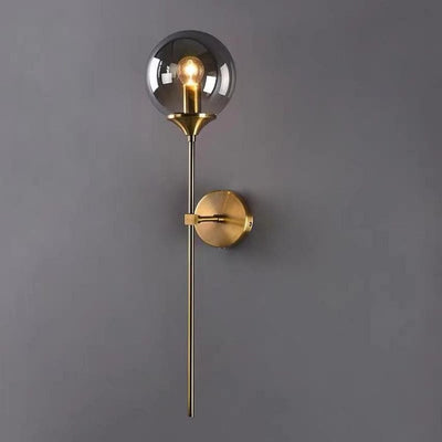 karen Post-modern strip brass ball sconce